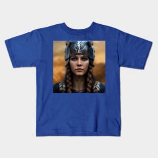 Viking Shield Maiden Kids T-Shirt